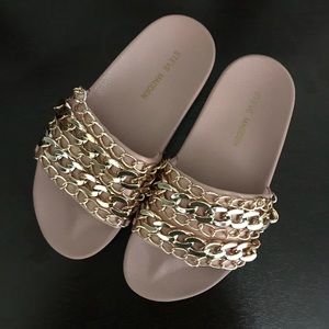 Cream slip one with gold chains